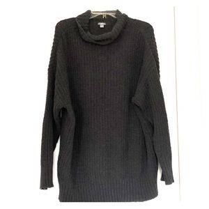 Aerie charcoal grey turtleneck sweater